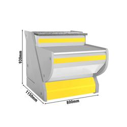 Checkout Counter - Granite Worktop - 800 mm Depth - Unrefrigerated - Yellow Front Panel - Fits KRM