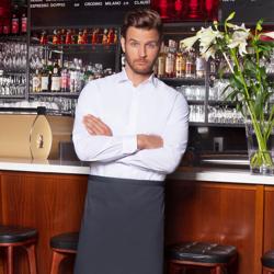 (6 Stuks) KARLOWSKY | Bistro schort Basic - Antraciet