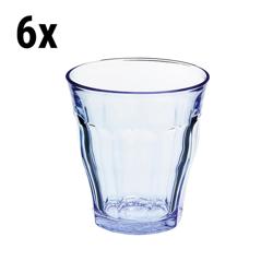 (6 peças) Duralex Vidro para todos os fins - ISTANBUL - 220 ml - Azul-Transparente
