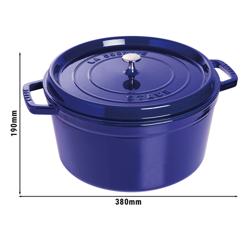 STAUB | LA COCOTTE - طنجرة كوكوت - القطر 300 مم - حديد زهر - أزرق غامق