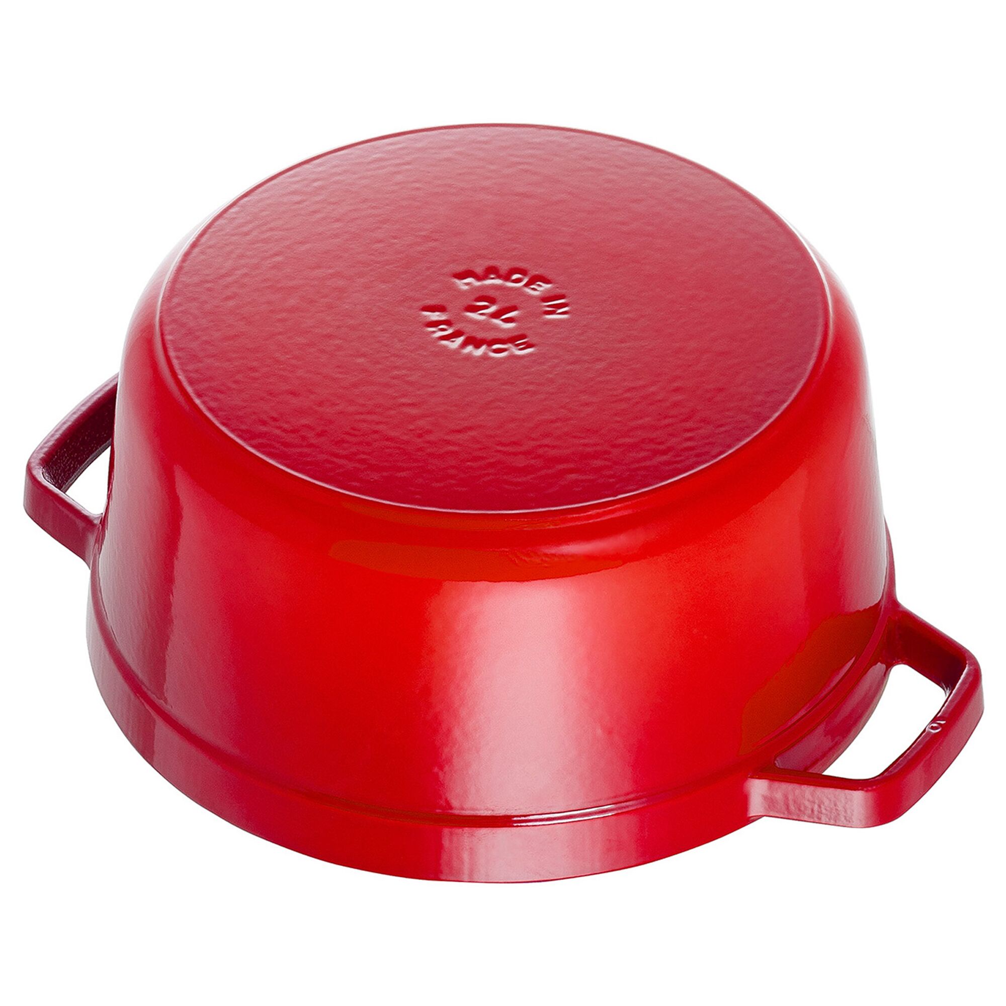 STAUB | Cocotte Round Enamelled Cast Iron Casserole Dish – Ø 180 mm – Cherry Red