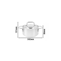 DEMEYERE | APOLLO 7 - Poêle à frire avec couvercle - Ø 160mm -  inox