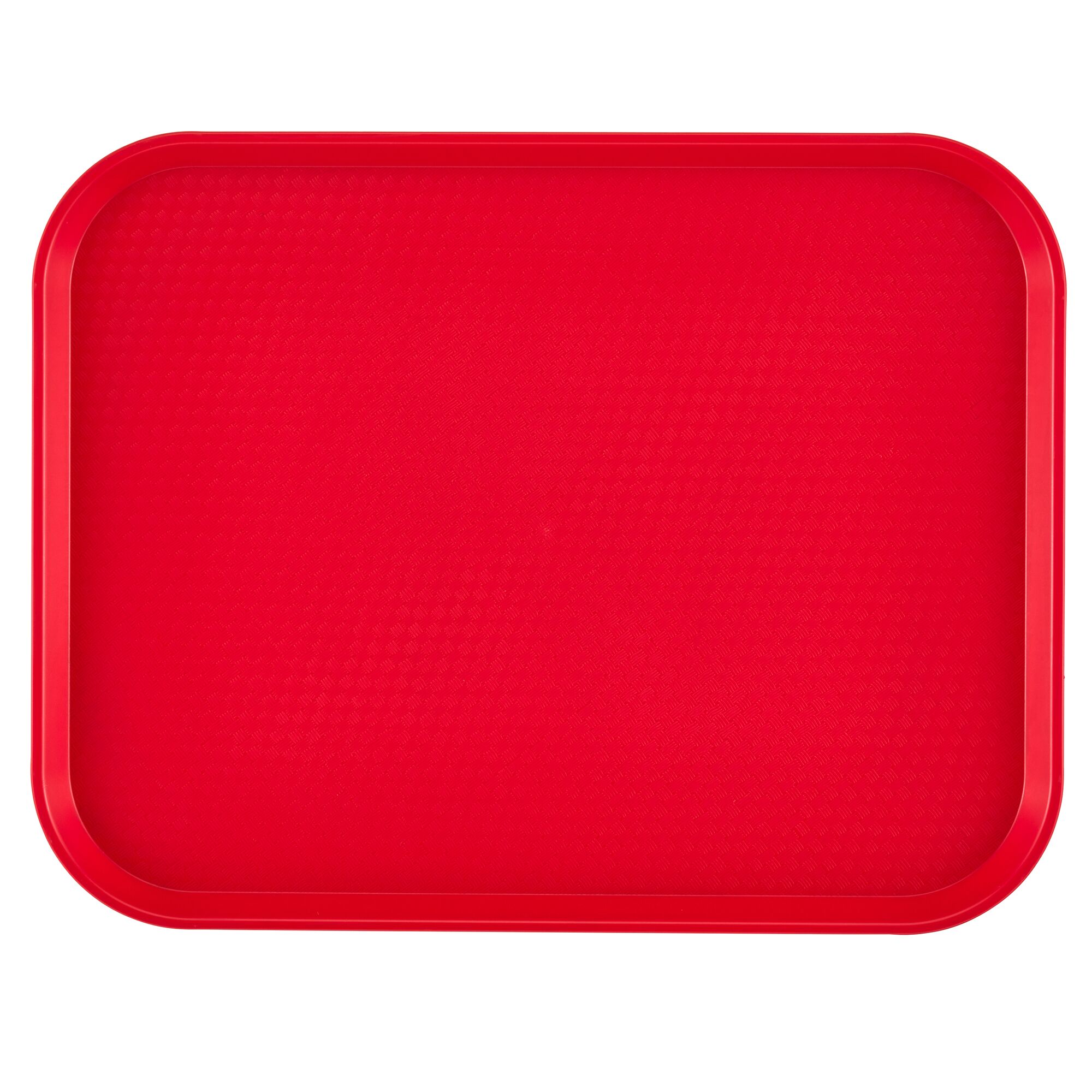 (12 pièces) CAMBRO | Plateau fast food – rectangulaire – 360×460 mm – profil haut – Rouge