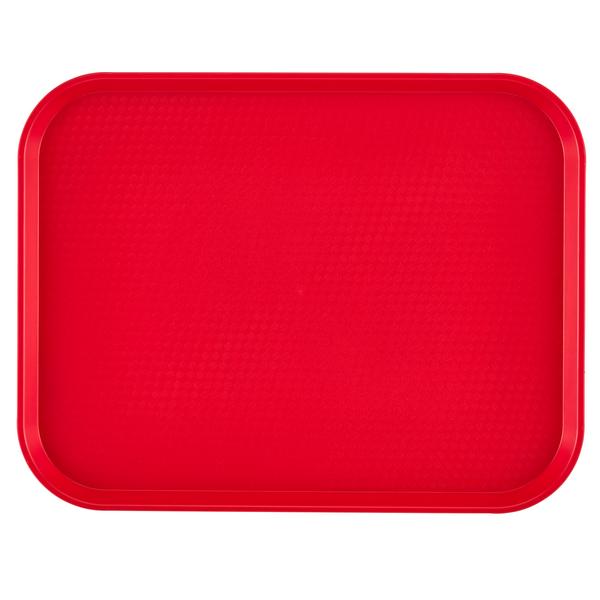 (12 stuks) CAMBRO | Fast Food dienblad - rechthoekig - 360x460mm - hoog profiel - Rood