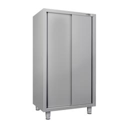 Visoki ormar za posuđe ECO - 1200x600 mm - klizna vrata - Visina: 1800 mm - 3 police - inox