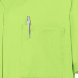 KARLOWSKY | Ladies' Tunic Essential – Kiwi Green - Size 52 - Short Sleeve - V-Neck - 95°C Washable