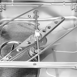 Lave-vaisselle à capot à double paroi - Tactile - 9,66 kW - avec pompe à détergent, pompe à liquide de rinçage et pompe à lessive