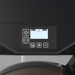 Automatische sinaasappelpers - 550W - 58kg - met 45 sinaasappels/min, automatische fruittoevoer, voorraadmand 25kg, afvalbak 12kg, self‑service tapkraan, snelreiniging - aluminium