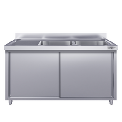 یونیت اکونومی ظرف - 1800*600 میلیمتر - دو سینک در راست