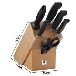 ZWILLING | QUATRE ÉTOILES - Ensemble de blocs à couteaux - 7 pièces - Naturel	