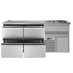 Banco Birra PREMIUM PLUS - 1950x700mm - 4 Cassetti