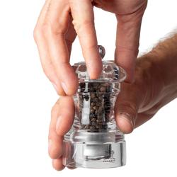(12 pieces) PEUGEOT | BISTRO HORECA Pepper Mill – Clear Acrylic – 100 mm
