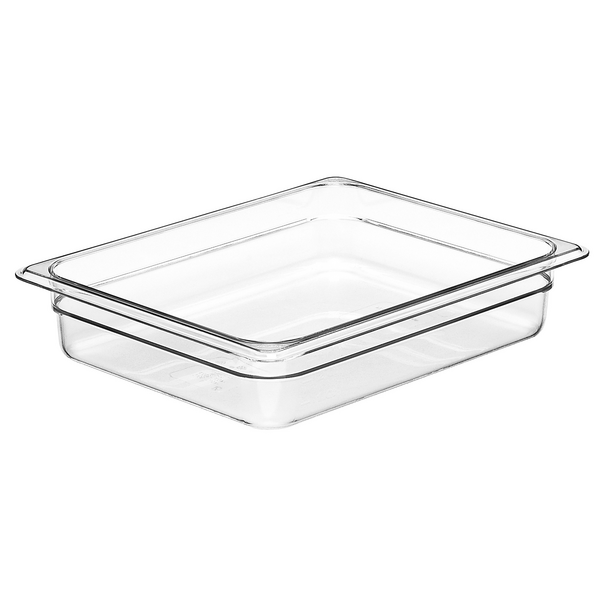 (6 piezas) CAMBRO | Contenedores GN de policarbonato Camwear® 1/2 - transparente - profundidad 65 mm