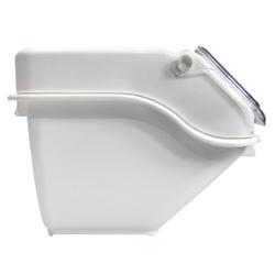 حاوية تخزين طعام تجارية - بغطاء - 290x593mm - 20 L - بولي بروبيلين (PP) - أبيض - قابلة للتكديس