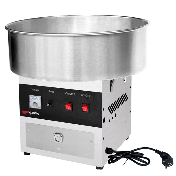 Suikerspinmachine - Ø 520mm - 950 Watt - Roestvrij staal