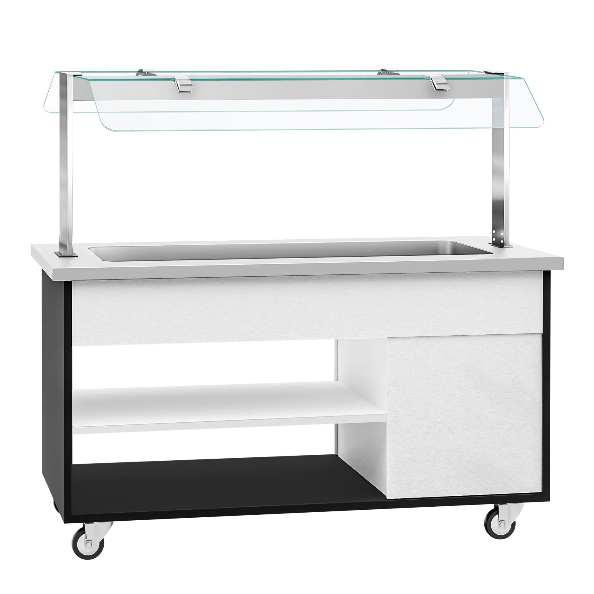 Buffet chaud DANZIG - 1600mm - 4 bacs GN 1/1