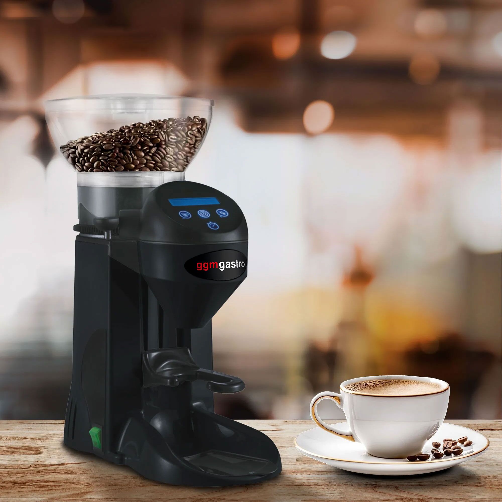 Moulin à café - 1 kg - 77 dB - avec dosage automatique - Noir