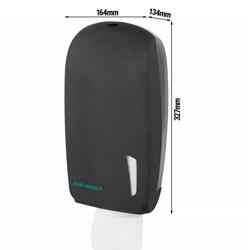AIR-WOLF | WC papierdispenser - voor maximaal 500 losse vellen - ABS kunststof - Antraciet