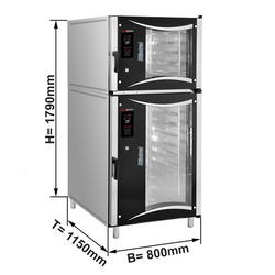 (2 Pieces) Bakery electric combi steamer - Digital - 5x + 10x EN 600x400 - incl. washing system