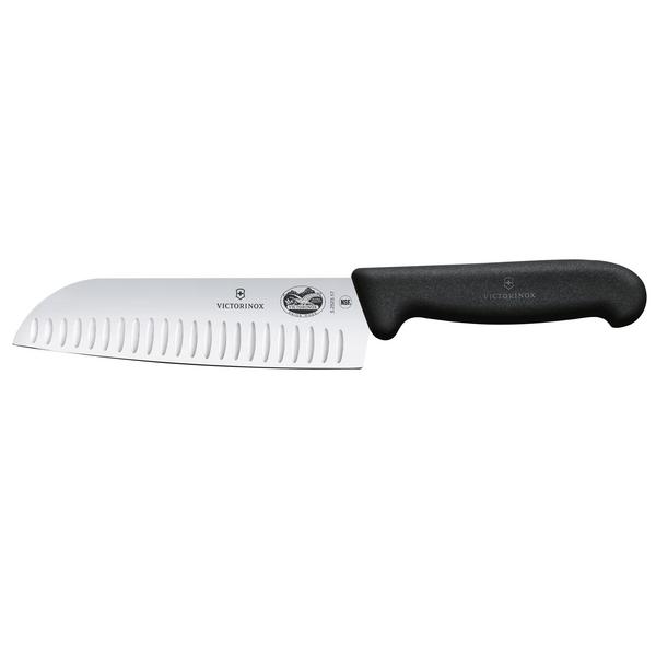 VICTORINOX | FIBROX - Santokukniv med bågad egg - blad: 170mm