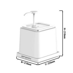 Distributeur de Mayonnaise / Sauces - 2 L - Polypropylène - avec Pompe