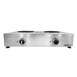 Fornello elettrica professionale - 770x400x170mm - 5,2 kW - 2 piastre tonde - da banco