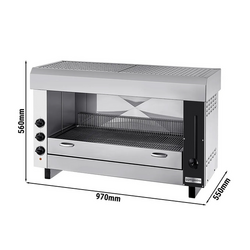 Salamandra/ Horno pita PRO - 0,97 m - con 3 resistencias