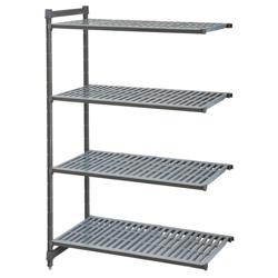 CAMBRO | Camshelving® - Basics Plus - Étagère Supplémentaire – 1328 mm – avec 4 tablettes ajourées