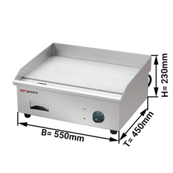 Elektro Bratplatte - 3 kW - Grillfläche: 430x380mm