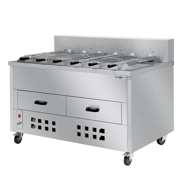 شواية فحم - 1400mm - مع 6 أسياخ - ستانلس ستيل