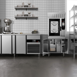 Elektrische kippengrill - Touch - 6x GN 1/1 - met vetopvangsysteem & onderkast