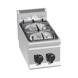 Fogão a gás - 2x queimadores (9,5 kW) com chama piloto