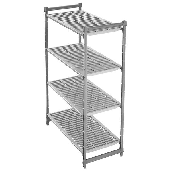 CAMBRO | Camshelving® - Basics Plus - Basisrek - 915mm - met 4 legplanken met sleuven
