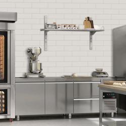 Paslanmaz Duvar Rafı ECO - 1400x400mm - 2 katlı