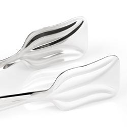 (4 pièces) Pince à salade / Pince de service – Longueur : 215 mm – inox