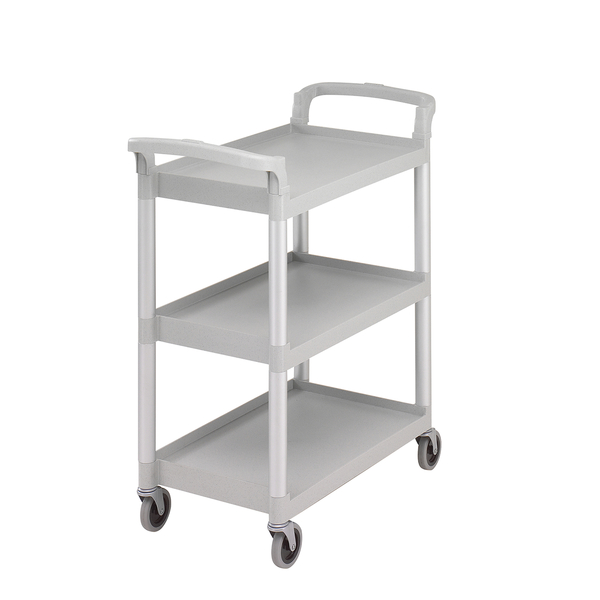 CAMBRO | Тележка для сервировки из полипропилена - 965x410 мм - с 3 полками - серый в крапинку
