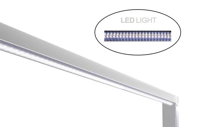 Iluminação LED para protetor de salpicos em vidro - 810mm - 9W - branco - para BA86, WA86, KA86, PA86, EA86