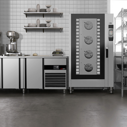 Combisteamer - Touch - 40x GN 1/1 of 20x GN 2/1 - incl. wassysteem & temperatuursensor - incl. dienbladwagen