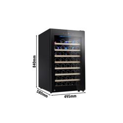 Vinkyl - 1 temperaturzon - 120 l - rymmer upp till 52 flaskor