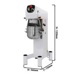Planetární mixér - 20 l - 800 W - vč. 3 nástavců na míchání