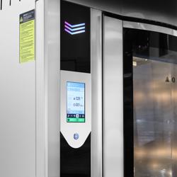 Roterende heteluchtoven op gas voor bakkerij - Touch - 10x EN 600x400 - incl. afzuigkap & rijskast