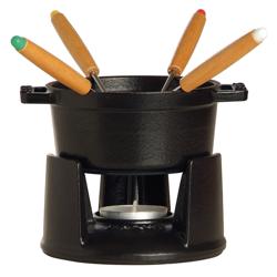 STAUB | SPECIALITIES - Mini fondue készlet - Ø 100mm - Fekete