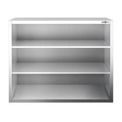 Edelstahl Wandhängeschrank PREMIUM - 1000x400mm - ohne Schiebetür - 1000mm hoch