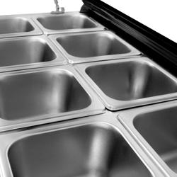 Expositor refrigerado de mesa / expositor superior - 67 litros - 0,76 x 0,61 m