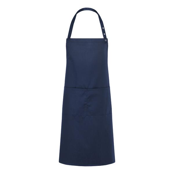 (6 pieces) KARLOWSKY | Bib Apron Tenerife – Navy Blue - 75 x 95 cm - Adjustable Neck - 2 Pockets