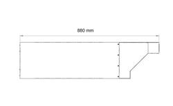 Hotte pour four à pizza - 1340x880x150mm - Inox - compatible avec PDP66B & PDP66BTC-NB