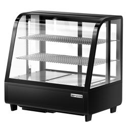 Tisch-Kühlvitrine - 100 Liter - 680mm - rund - mit 2 Ablagen