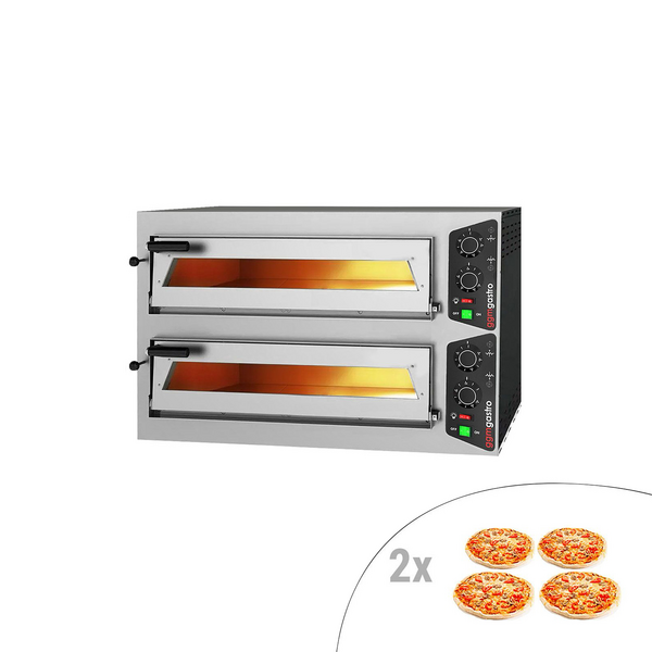 Elektrische pizzaoven - 4+4x 25cm - Handmatig