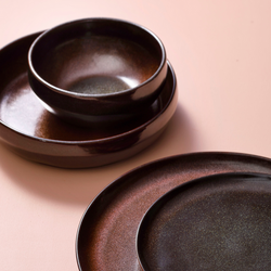 BAMA COPPER - طبق - عميق - نحاسي - قطر 220 مم (قطع x6)