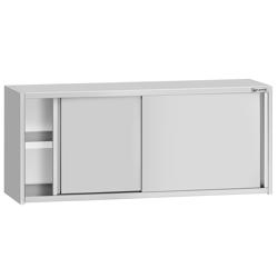 Pensile in acciaio inox ECO - 1800x400mm - con porta scorrevole - altezza 650mm	
